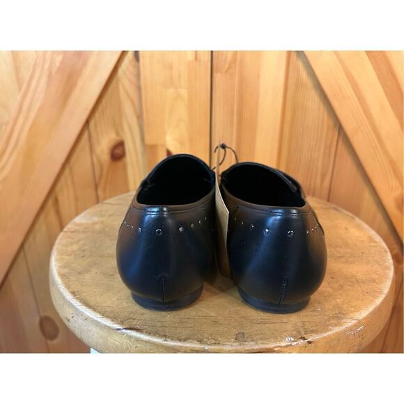 Frye and Co women’s Elara black studded pointed toes shoes size 8.5M Nwt - Picture 4 of 8